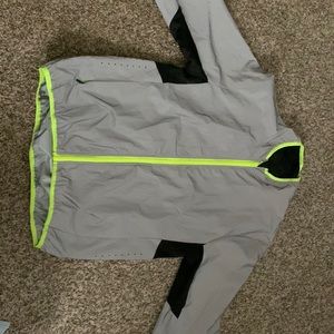 Youth reflective and rain resistant jacket.